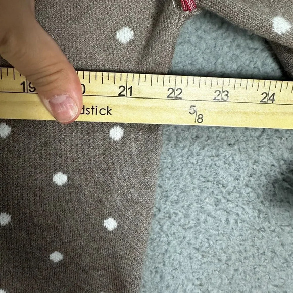 Cynthia Rowley sweater womens plus 1X brown polka dot‎ soft boxy 3/4 sleeve - Picture 5 of 7